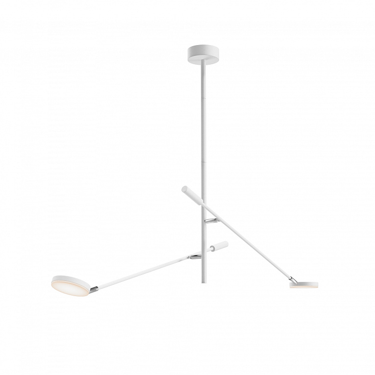 Люстра на штанге Maytoni Fad / Фэд Белый, Белый MOD070CL-L15W3K1