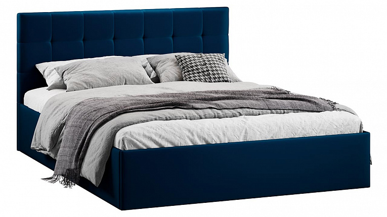 Кровать 140х200 Джоли ТриЯ велюр Confetti Blue