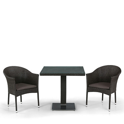 Комплект плетеной мебели Afina Garden T605SWT/Y350B-W53 Brown Коричневый