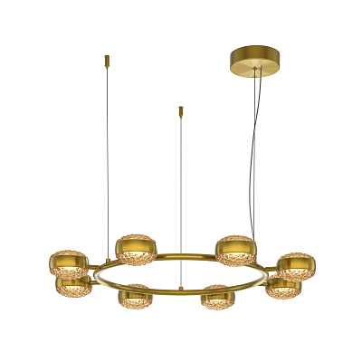 Подвесная люстра Maytoni Mind / Майнд Латунь, Янтарный MOD299PL-L80BS3K