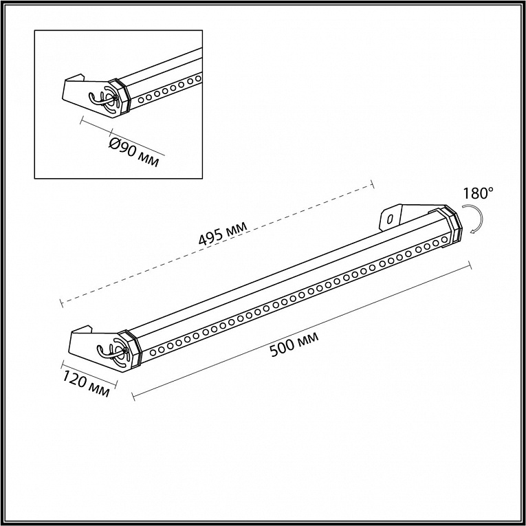 Уличный настенный светильник ODEON LIGHT GRAZE 7040/14WL