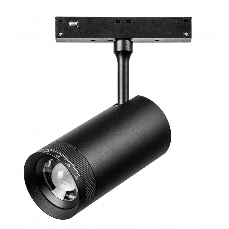 Светильник трековый 48V 12W 3000K 10-55° черный Lightstar Uno 209037