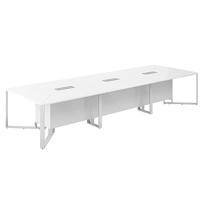 Стол переговорный NORDEN Спайдер (3600х1200) SP.0117.WH.WH.WH