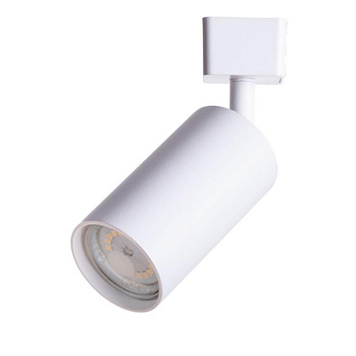 Однофазный двужильный трековый светильник под сменную лампу GU10 Arte Lamp RIDGE A1518PL-1WH