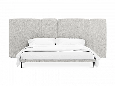 Кровать OgogoHome Licata 961599 светло-серый
