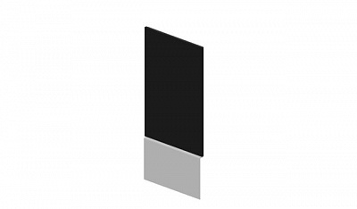Зеркало на металлическом основании 12.3х25см Inspira (GDB) Пинабл Дизайн (Pinable Design) UAPRM12AL алюминий