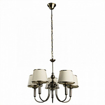 Подвесная люстра Arte Lamp ALICE коричневый, бежевый A3579LM-5AB