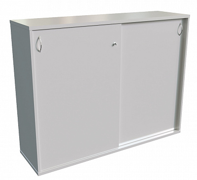 Шкаф-купе с топом и замком MULTI-OFFICE СТИЛ (Steel) 100х42х113 белый