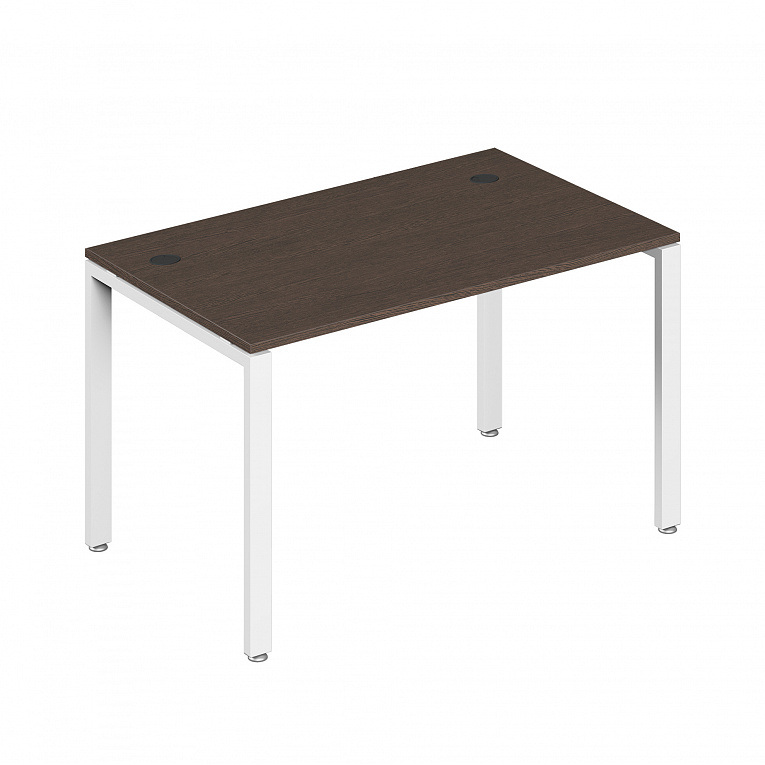Стол письменный на металлоопорах Pointex Тренд металл (Trend metal) TDM32230014 темный дуб / белый