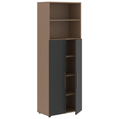 Шкаф с глухими средними дверьми Skyland ВЕЛИОН (VELION) VHCS 80.6 800х430х2253 Кобра / Яшма черный