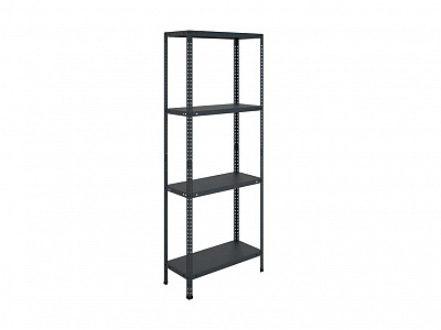 Стеллаж MS Standart 185KD/70x30/4 Black до 500 кг